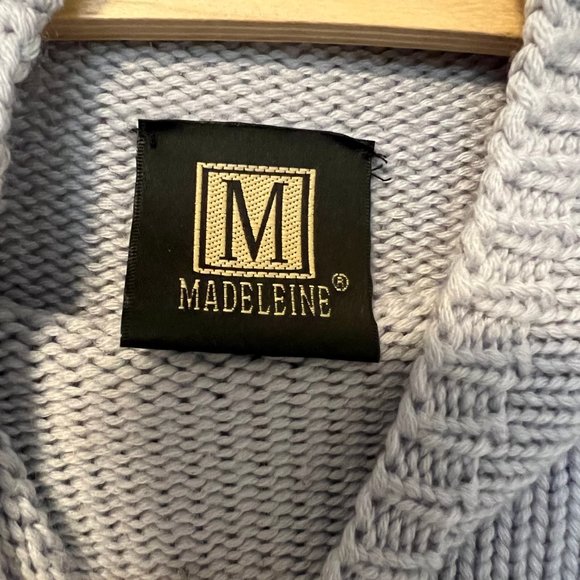 Elegant light blue sweater by Madeleine Europe in medium GB 14/16 - Picture 2 of 4